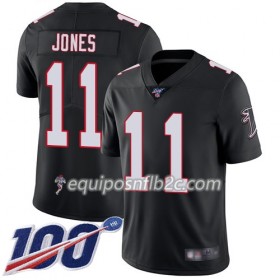 Camiseta Hombre NFL Atlanta Falcons Julio Jones 11 Nike Negro 100th